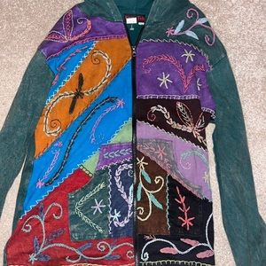 Rising tide boho zip up